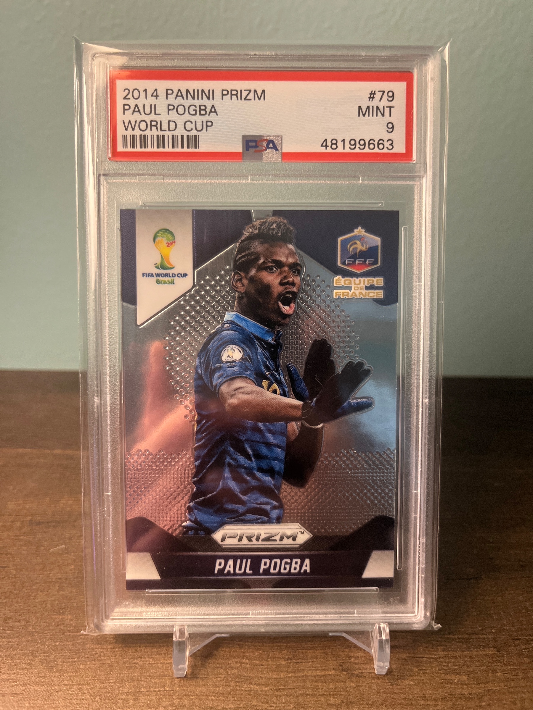 2014 Panini Prizm World Cup Paul Pogba #79 PSA 9