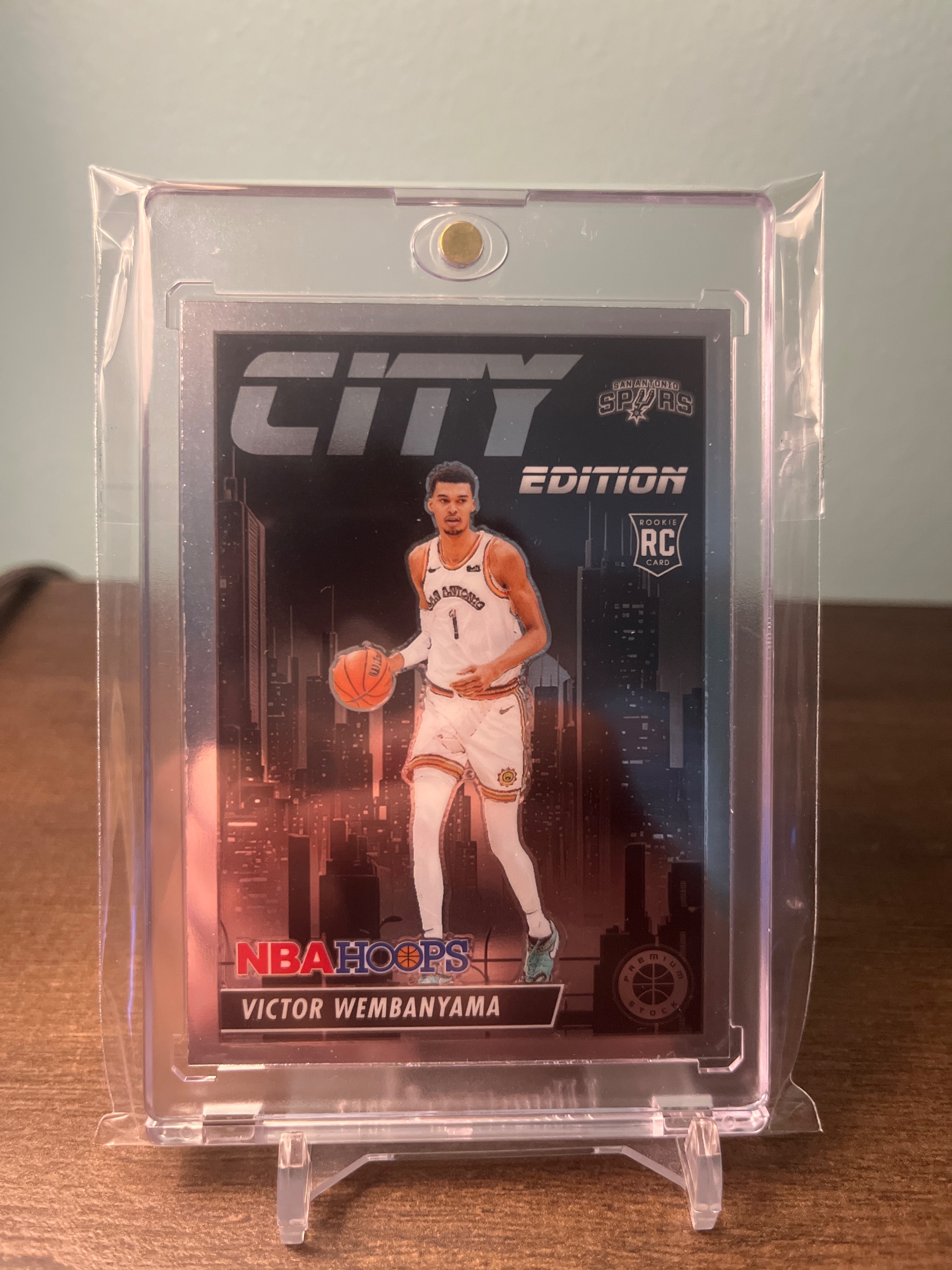2023-24 NBA Hoops Premium Stock City Edition Victor Wembanyama RC #25